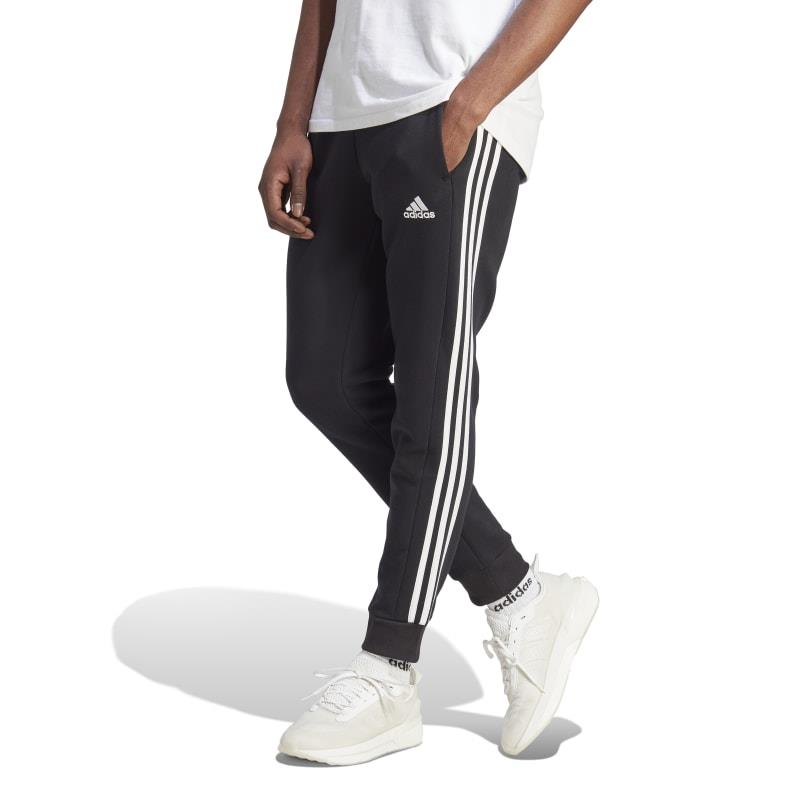 Pantalón largo ADIDAS ESSENTIALS 3 STRIPES negro y blanco IB4030