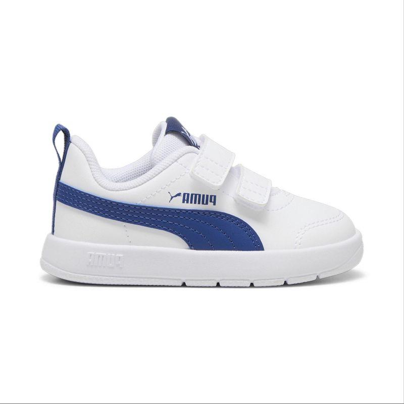 Zapatillas de niño PUMA COURTFLEX V3 V blanco y azul 310252-08