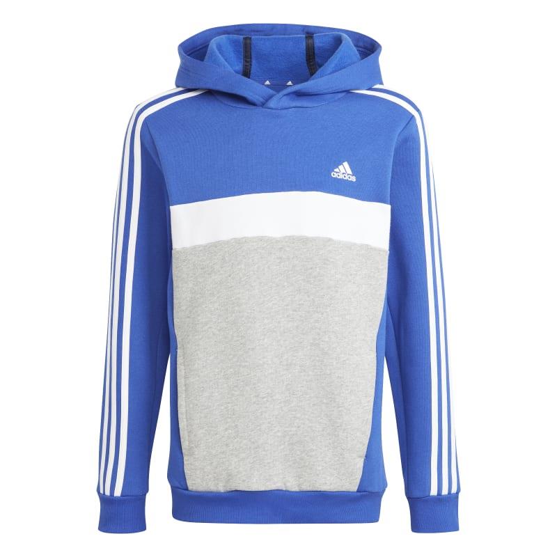 Sudadera con capucha para niño ADIDAS 3S TIBERIO J azul y gris IB4087