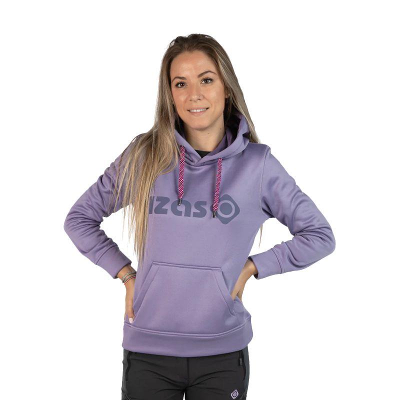 Sudadera con capucha para mujer IZAS DUERO lila