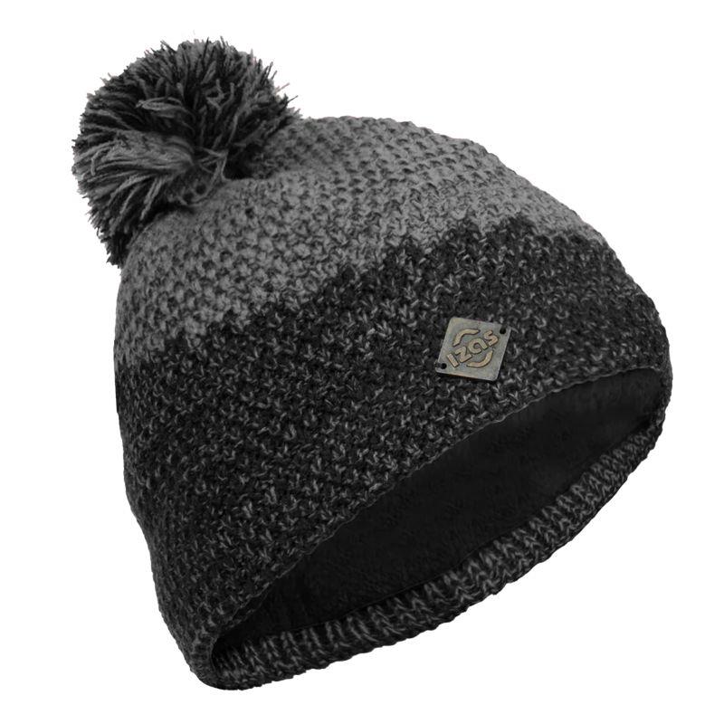 Gorro de punto IZAS KAZBEK negro y gris